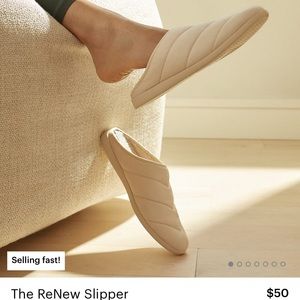 Everlane Renew Slipper size 8 parchment